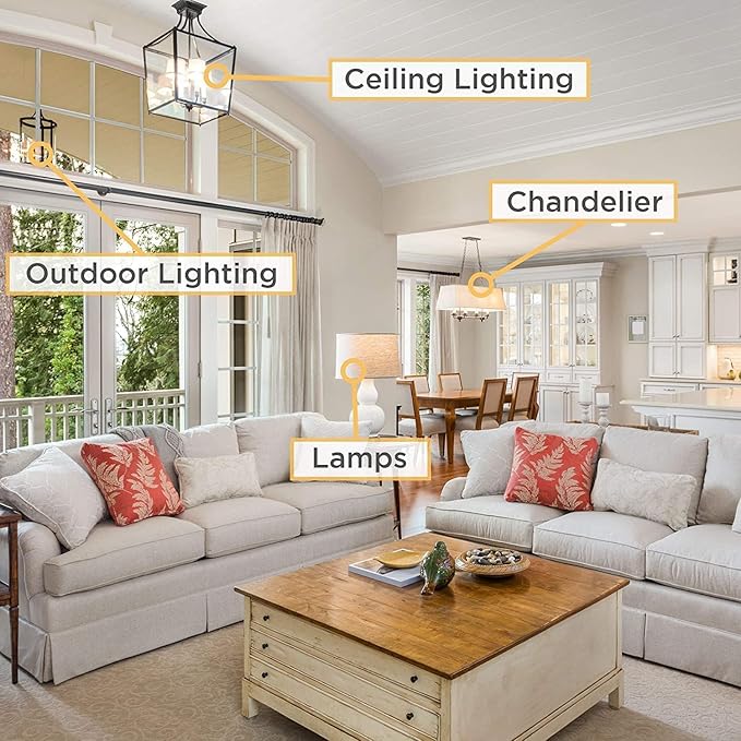 E12 Dimmable LED Bulb 40 watt Candelabra Light Bulbs 3000K Soft White Chandelier Light Bulbs 4W Frosted E12 Vintage LED Filament Vintage Candle Bulb with Decorative, 400lm, 6Pack. - Bloomnest