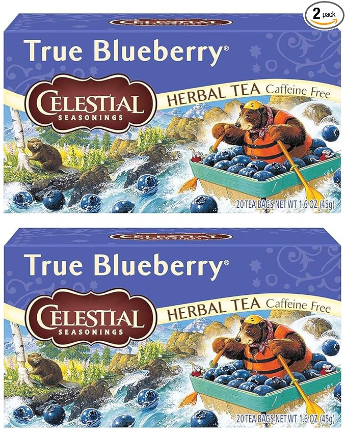 Celestial Seasonings Herb Tea True Blueberry 20 Bag (Pack of 2) - Bloomnest