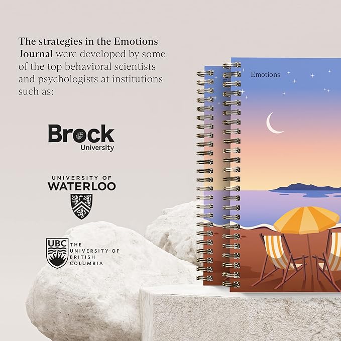 Switch Research Emotions Journal - Self Care Journal - Psychologist-Backed Manifestation Journal - Therapist Recommended Affirmation - Beautiful Self Care for Women - Size: A4