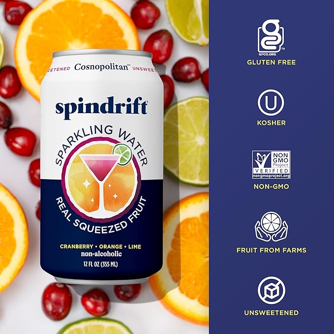 Spindrift Cosnopolitan Can 12 Ounce (Pack of 24) - Bloomnest