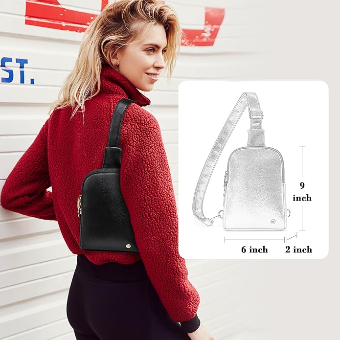 INICAT Small Sling Bag for Women Everyday & Travel Crossbody Bags Lightweight Cross Body Purses Vegan Leather - Bloomnest