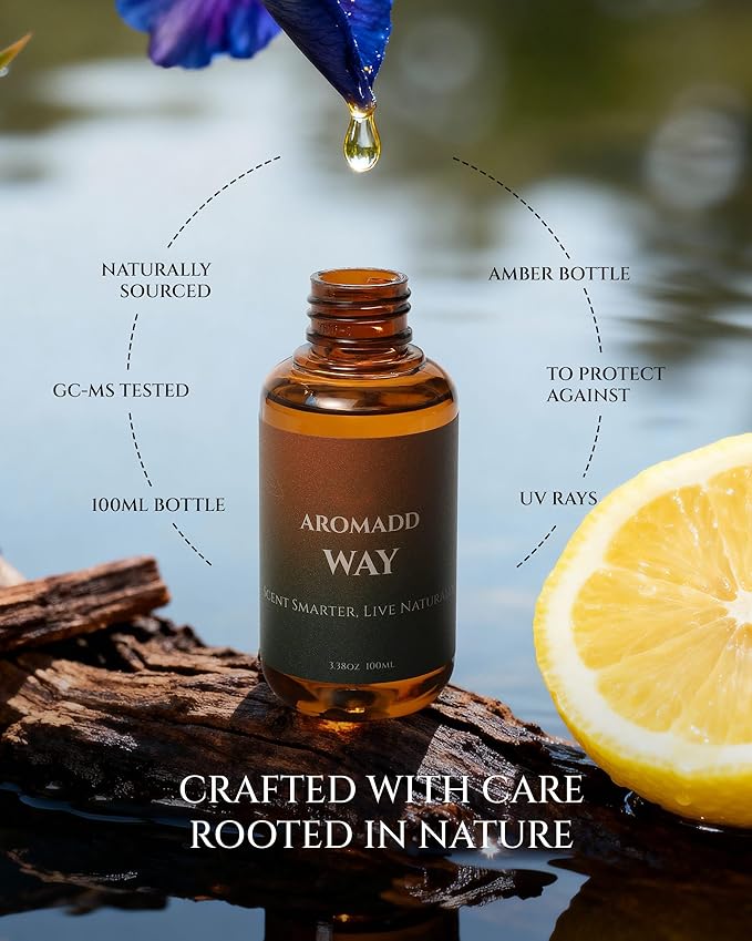 AROMADD Way Diffuser Oil Inspired by Luxury Hotel Scent 3.38 Fl Oz (100ml), Aroma Diffuser & Hotel Fragrance Diffuser Oil, Essential Oil Diffuser for Aromatherapy, Long-Lasting - Bloomnest