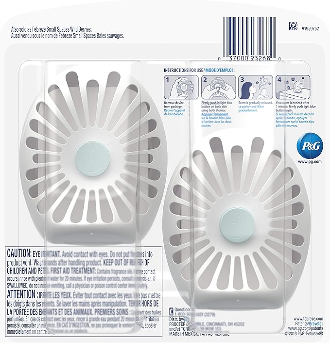 Febreze Small Spaces, Fresh - Twist Cranberry, 2 count - Bloomnest