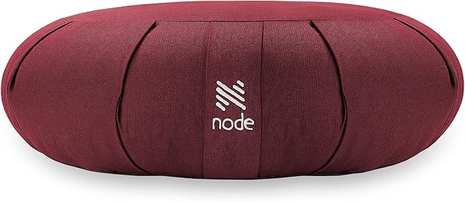 Zafu Meditation Cushion, 15" Round Buckwheat Yoga Pillow with Organic Cotton Cover - Bloomnest