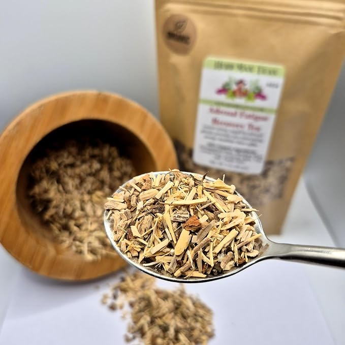 ADRENAL FATIGUE TEA – Non-Stimulating Energy & Stress Support with Adaptogens – by Master Herbalist Khabir – 100% Organic, Non-GMO, No Additives - Bloomnest