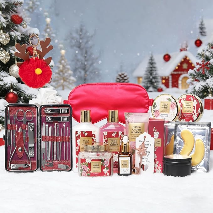 36Pcs Valentines Day Gifts for Women - Luxury Bath and Body Gift Set Spa Gift Set for Women Beauty Care Kit | Gift for Christmas, Birthday, Mothers Day Gifts for Her Wife Perfect for Travel