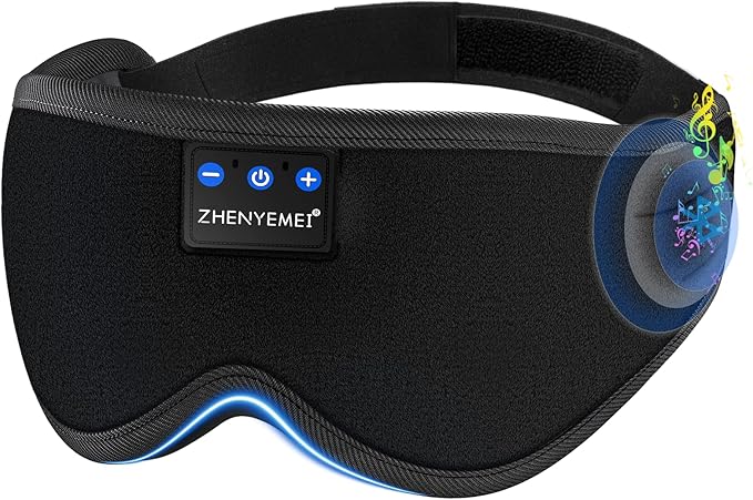 Sleep Headphones Bluetooth 5.4 Sleeping Eye Mask for Mom Women Men Wireless Music Earphones for Side Sleepers Built-in HD Speakers Cool Gadgets Unique Gifts - Bloomnest