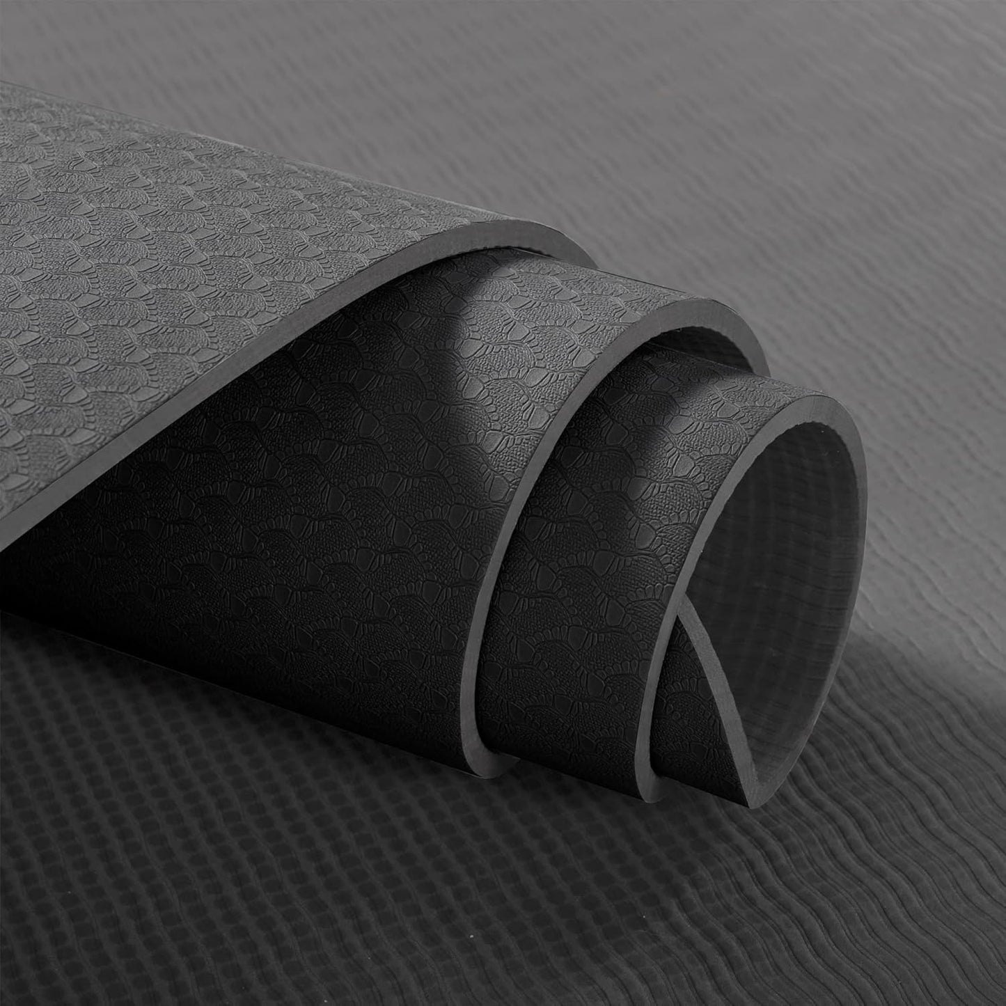 UMINEUX Yoga Mat Extra Thick 1/3'' & 2/5" Non Slip Yoga Mats for Women Eco Friendly TPE Fitness Exercise Mat with Carrying Sling & Storage Bag