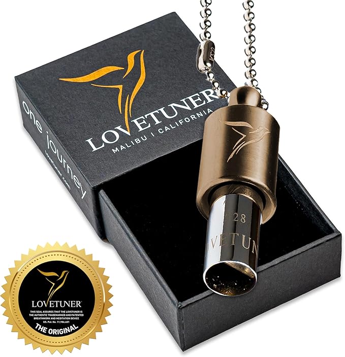 LOVETUNER 528 Hz Breathing Necklace | Stress Relief Whistle | Promote Calm, Relaxation & Focus with Mindful Sound Healing - Bloomnest