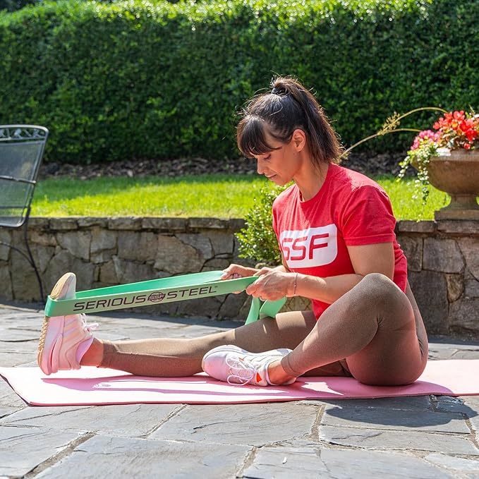 Serious Steel Fitness 37" Resistance Training Bands (Portable Exercise Band System Training Bands- Great for Individuals Looking for Tension Throughout The Exercise) - Bloomnest