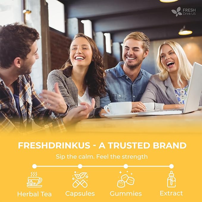 FreshDrinkUS, Chamomile Mint Tea Bags | 135 Count | Refreshing Herbal Blend of Chamomile Flower, Peppermint, Lemon Balm & other herbs – Smooth Floral & Minty Flavor – Premium Quality, Caffeine-Free - Bloomnest