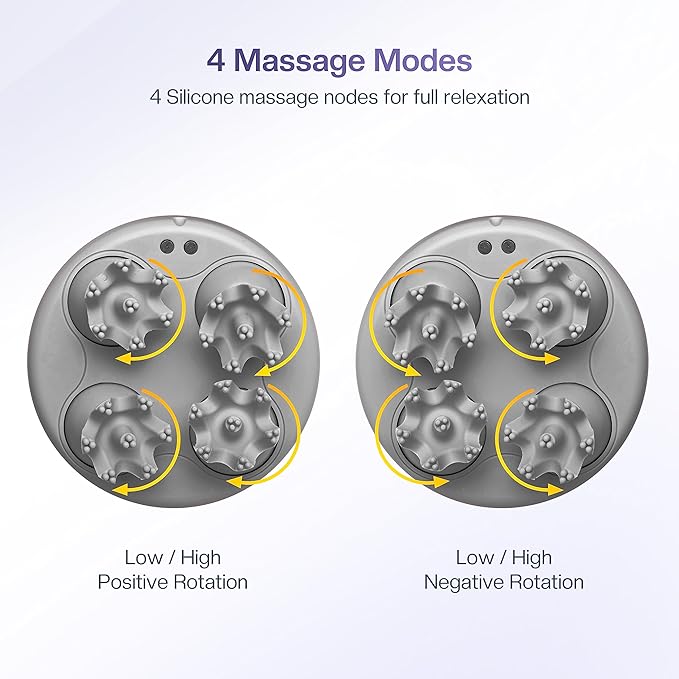COMFIER Electric Scalp Massager with Mutlti-Modes Vibration, Portable Handheld Head Scratcher for Hair Growth,Waterproof Head Massager for Full Body,Dog Cat Massager for Deep Clean and Stress Relax COMFIER