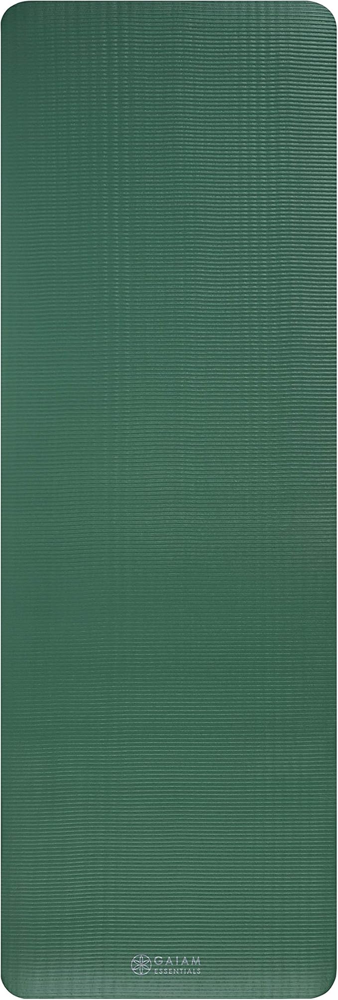Gaiam Essentials Thick 2/5" (10mm) and Thin 1/4" (6mm) Yoga & Pilates, Fitness & Exercise Mat with Easy-Cinch Carrier Strap - Bloomnest