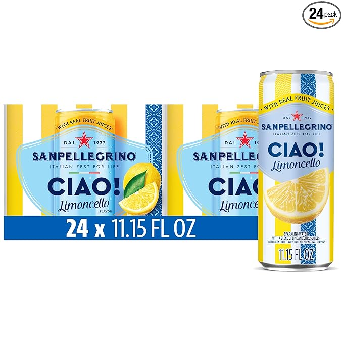 Sanpellegrino Ciao Limoncello Flavored Sparkling Water, Italian Sparkling Water, 24Pk - Bloomnest