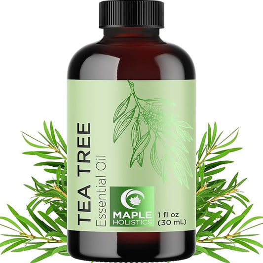 Pure Tea Tree Oil for Hair Skin and Nails - 100% Pure Undiluted Tea Tree Essential Oil with Dropper for Topical Uses Aromatherapy Diffusing and Home and Beauty DIYs - Vegan and Cruelty Free (1 Fl Oz) - Bloomnest