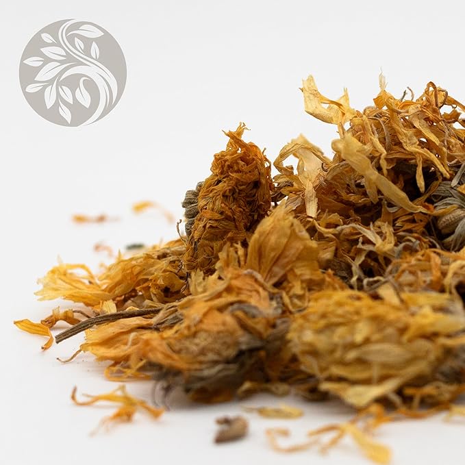 MagJo Naturals, Calendula Flower (1 Pound Bag) whole dried calendula flowers and petals, Calendula officinalis, loose leaf tea, marigold flowers, loose leaf teas, cocktail bombs, Raw - Bloomnest