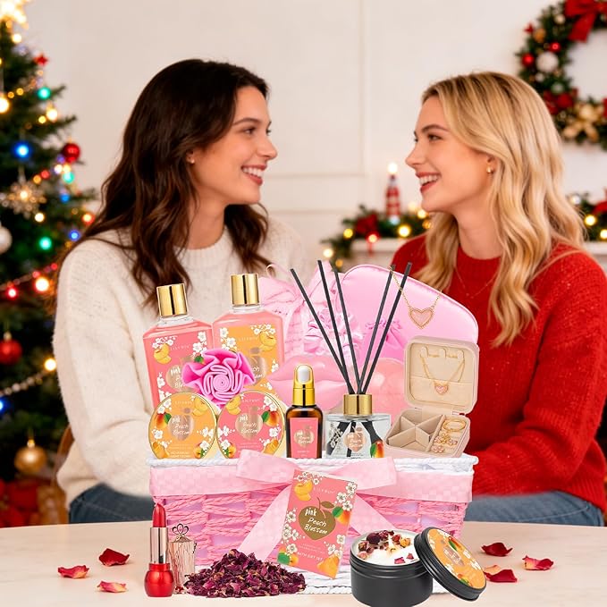 Valentines Day Gifts for Women - 23Piece Relaxing Bath and Body Gift Baskets Set Spa Gift Baskets for Women, Gift Sets | Mothers Day Gift for Mom, Birthday, Christmas, Holiday, Anniversary Gift