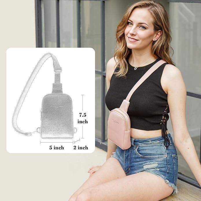 INICAT Small Sling Bag for Women Everyday & Travel Crossbody Bags Lightweight Cross Body Purses Vegan Leather - Bloomnest