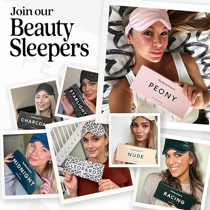 TheSleepGuard Pure Silk Sleep Mask [100% 6A Mulberry Silk, 22 Momme] Light Blocking Travel Essentials. Eye Masks for Sleeping. Black Oeko-Tex Blindfold. Eye Covers for Men & Women