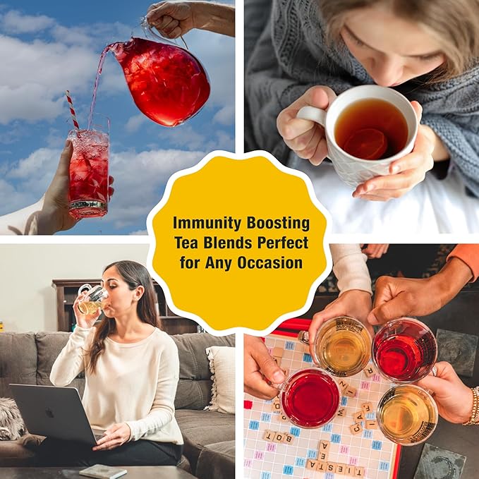 Tiesta Tea - Orange Tango, Loose Leaf, Orange Hibiscus Herbal Tea, Premium Non-Caffeinated Fruit Blend, Makes Hot or Iced & Up to 200 Cups, 16oz Resealable Pouch - Bloomnest