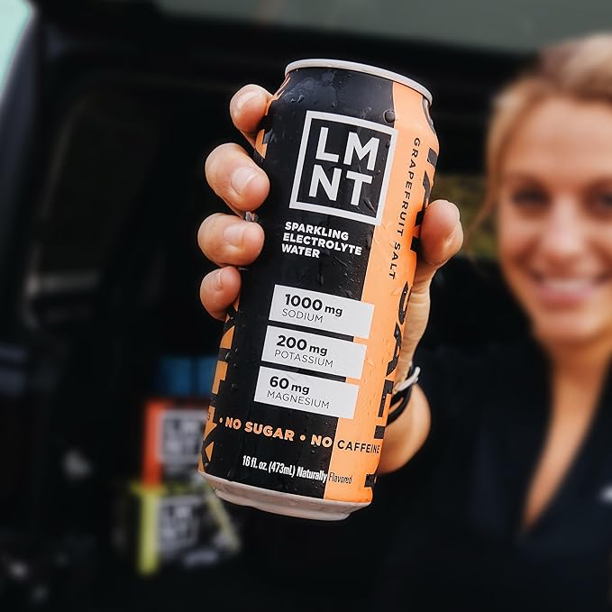 LMNT Sparkling Electrolyte Drink - Grapefruit Salt | 12-Count - Bloomnest