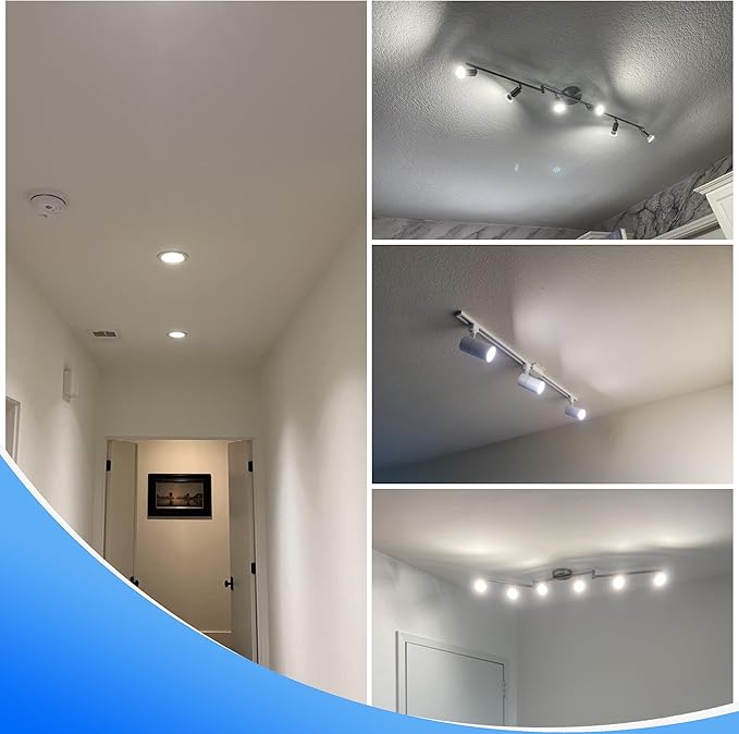 E17 LED Spotlight Bulb Dimmable 6W (60 Watt Equivalent) E17 Intermediate Base Type R14 Reflector Light Bulb for Desk Reading Cabinet Lamp Track Lights, Daylight 5000K, 600 Lumen, 3 Pack - Bloomnest