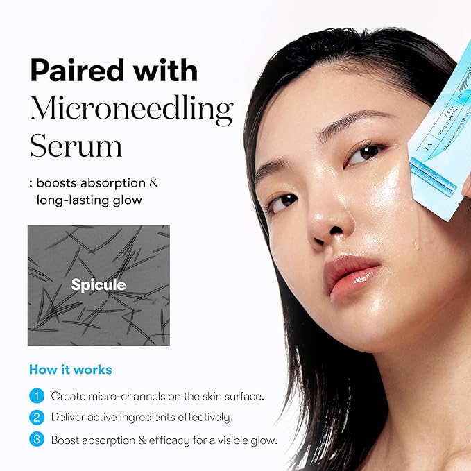VT COSMETICS Hydrop Reedle Shot 100hl 2-Step Hydrogel Mask(34.5gx4ea), Intensive Hydrating, Exosome Hyaluronic Acid, Dewy & Glass Skin, Overnight Melting Mask, Korean Facial Mask - Bloomnest
