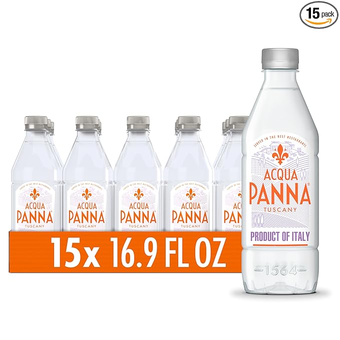 Acqua Panna Natural Spring Water, 16.9 Fl Oz (Pack of 15) Plastic Water Bottles - Bloomnest
