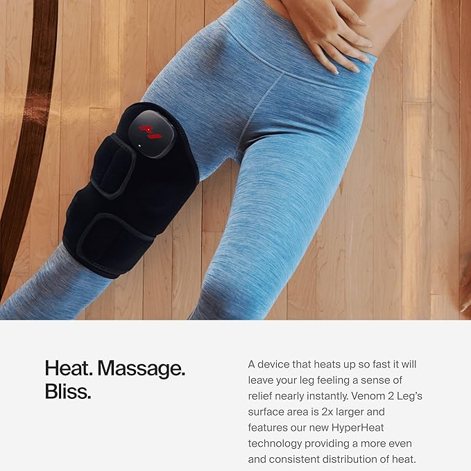 Hyperice Venom 2 - Advanced Heat + Vibration Wrap (Leg) - FSA or HSA Approved - Bloomnest