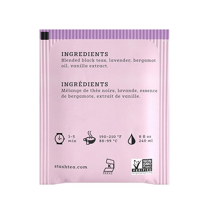 Stash Tea Breakfast In Paris Black Tea - Caffeinated, Non-GMO Project Verified Premium Tea with No Artificial Ingredients, 18 Count (Pack of 6) - 108 Bags Total - Bloomnest