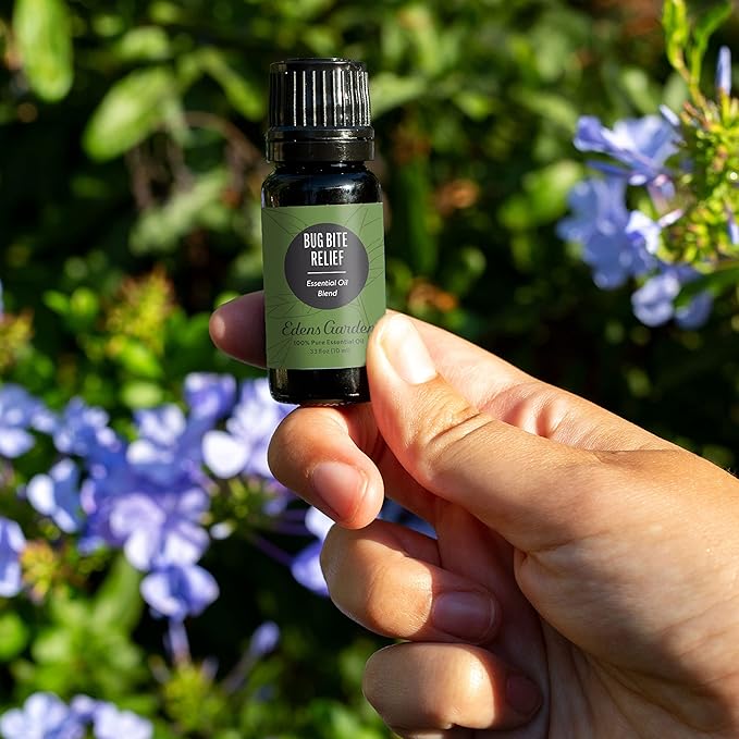 Edens Garden Bug Bite Relief Essential Oil Blend- 100% Pure Premium Grade, Undiluted, Natural, Therapeutic, Aromatherapy, The Best for Diffusing, Skin, Face, Kid Safe 10 ml (.33 fl oz) - Bloomnest