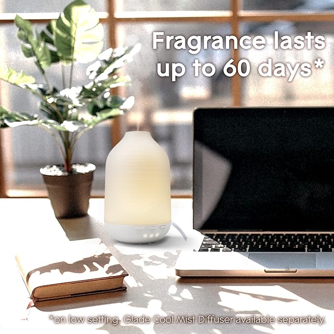 Glade Essential Oil Diffuser Refill, Use with Cool Mist Aromatherapy Diffuser, Air Freshener for Home, Uplift Your Day Scent with Notes of Orange & Neroli, 0.56 Fl Oz - Bloomnest