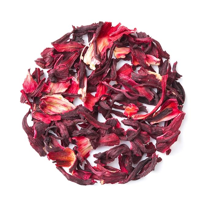 Heavenly Tea Leaves Organic Hibiscus, Loose Leaf Herbal Tea, 4 oz. (Approx. 50 Cups of Tea) – Tart, Fruity, Caffeine Free Herbal Tisane – Delicious Hot or Iced – Premium Quality Wellness Support - Bloomnest