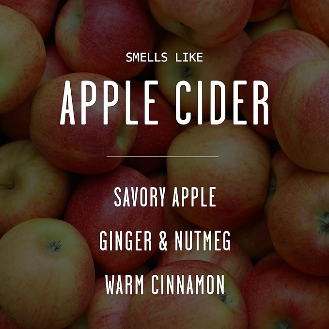 Apple Cider Candle, Fall Candles I Apple Cider, Cinnamon & Nutmeg - Infused with Essential Oils I Mulled Cider Fall Scented Candle (Soy) for Home I 9oz Reusable Jar I 50Hr Burn I Made in USA - Bloomnest