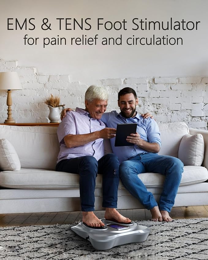 Creliver Foot Massager for Neuropathy Pain Relief for Feet and Legs, EMS TENS Unit - Nerve Muscle Circulation Stimulator with Electrode Pads, FSA Eligible Items Only List, HSA Store Eligible Items - Bloomnest