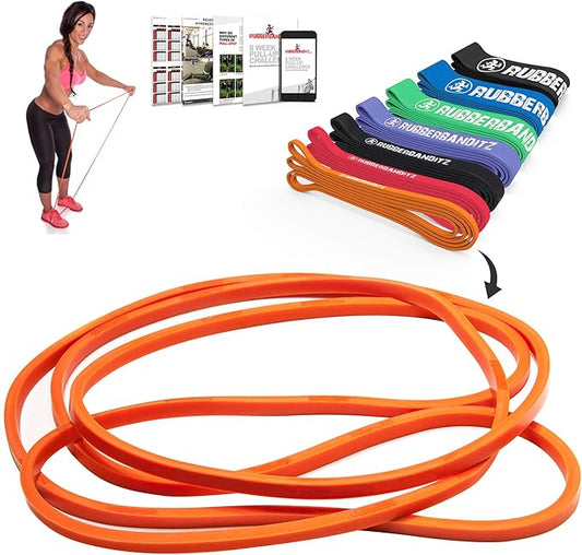 Rubberbanditz Pull Up Assist Resistance Bands Heavy Duty Loop Exercise Workout Bands for Powerlifting, Mobility, and Stretching - Bloomnest