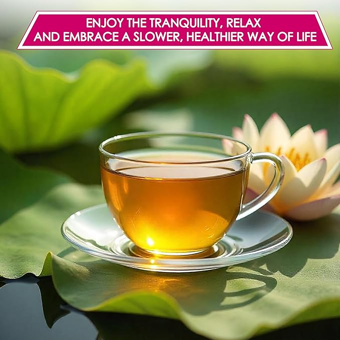 NHAT ANH FARM - Premium Lotus Leaf Tea Bags, 100 Teabags, 100% Natural, Hand-Selected Lotus Leaf Tea Bags, No Additives, Sugar-Free,Caffeine-Free. Good For Your Health. - Bloomnest
