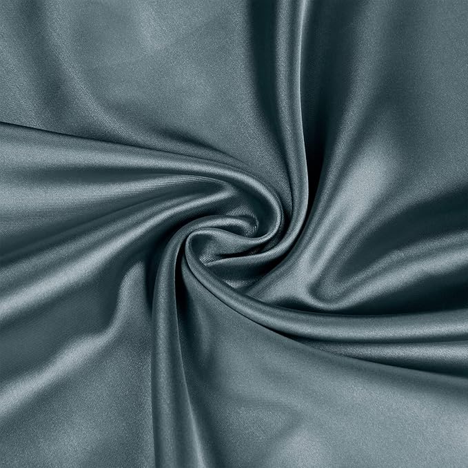 BEDELITE Satin Body Pillow Cover, Super Soft and Cooling Body Pillow Pillowcase for Hair and Skin, Breathable Silky Full Long Pillowcase Cover(20"x54", Space Grey) - Bloomnest