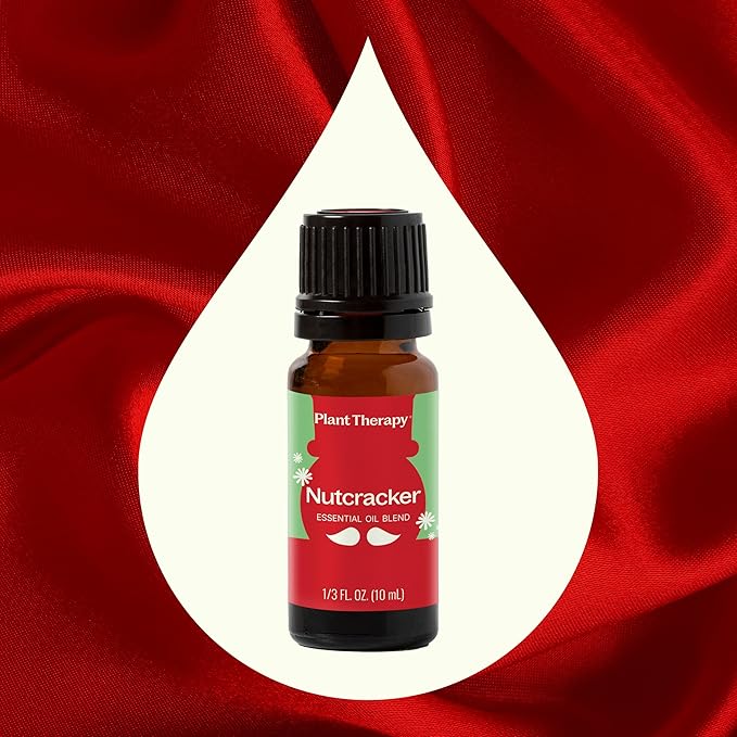 Plant Therapy Nutcracker Holiday Essential Oil Blend 10 mL (1/3 oz) Warm, Woody, and Festive Aroma, Relaxing & Uplifting, Perfect for Cozy Holiday Moments - Bloomnest