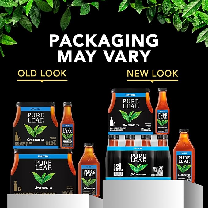 Pure Leaf Iced Tea, Extra Sweet, Real Brewed Tea, 18.5 Fl Oz Bottles (Pack Of 12) - Bloomnest