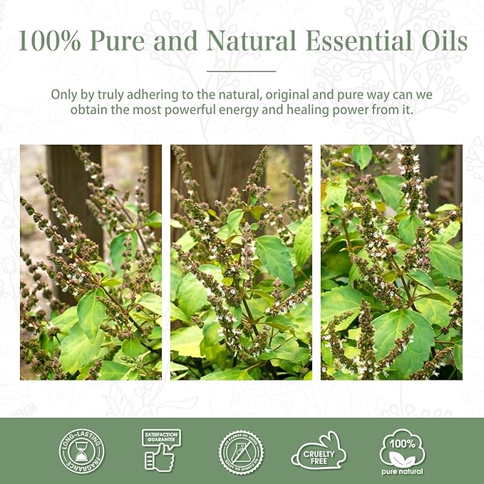 Patchouli 3.38fl.oz Essential Oil, PHATOIL Pure Aromatherapy Oils for Diffuser, Humidifier, Perfect for DIY Soap, Candle, Bath Bombs Making(100ml) PHATOIL