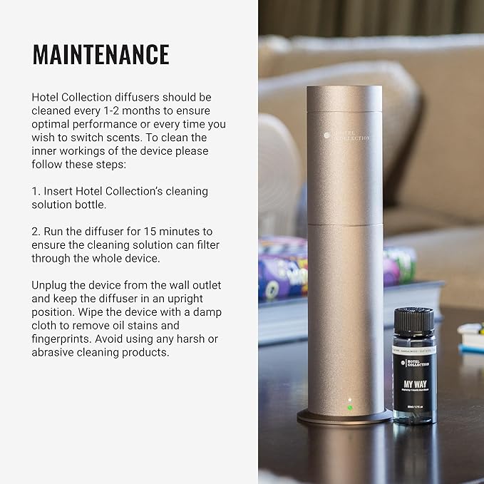 Hotel Collection-Studio Pro Essential Oil Diffuser-600 sq ft Coverage - Portable with Remote-Cold-Air Diffusion Technology-Air Freshener-Black-Works Exclusively with Pro Pod Bottles - Bloomnest