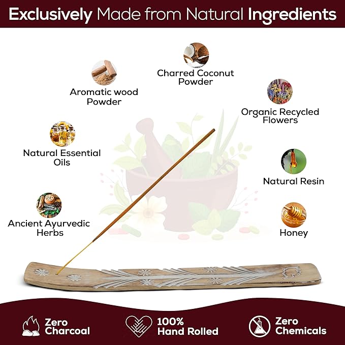 Satya Opium Incense Sticks, Satya Bng (Bangalore) Insenses 15gmx12 Pack with Raajsee Incense Holder Bundle, Satya Nagchampa Natural Incense - Bloomnest