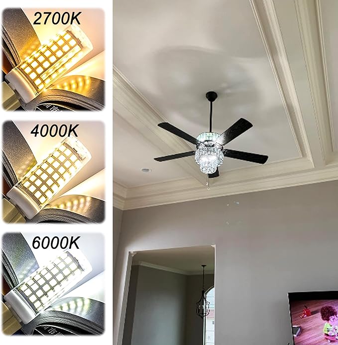 ALIDE E12 60W 4000k C7 Led Candelabra Light Bulbs Replacement, Small Base E12 6W LED Bulbs T6 Natural White 110V 120V for Ceiling Fan Chandelier Lighting,550lm,Non-dimmable 10Pack - Bloomnest