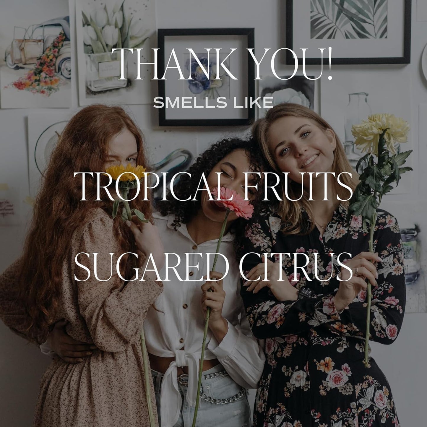 Sweet Water Decor Thank You Candle - Hospitality Thank You Gift, Gift Basket Stuffer, Appreciation - 11oz White Jar, 50+ Hour Burn Time, Made in The USA