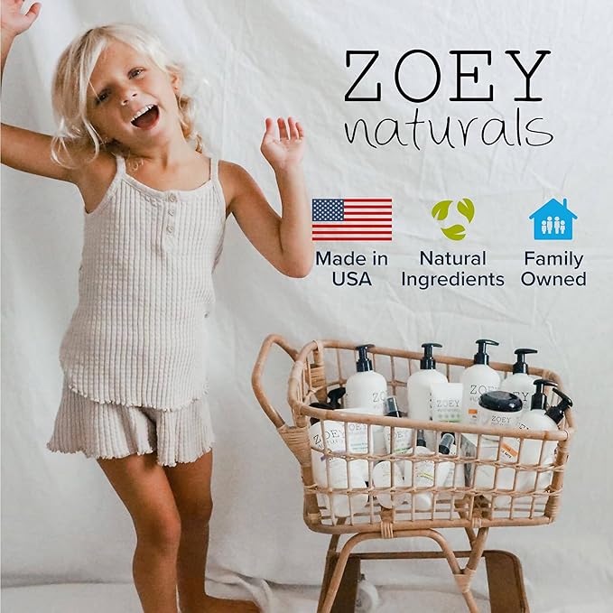 Zoey Naturals - Sweet Citrus Bubble Bath for Kids & Babies - Organic Tear-Free, Non-Toxic Toddler Soap with Moisturizing Aloe & Avocado Oil - Long Lasting Bubbles - Made in USA, 17 oz - Bloomnest