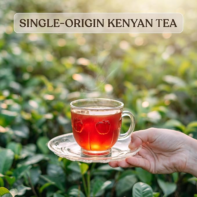 Akina Classic Royal Kenya Black Tea | Magic Fruity Range, Delicate Tea with Vibrant Flavors | Passion & Jasmine Green Tea, Medium-High Body, Helps fight Oxidative Stress, Brisk & Lively, Ideal for Blending, 25 Premium Tea Bags (50g) - Bloomnest