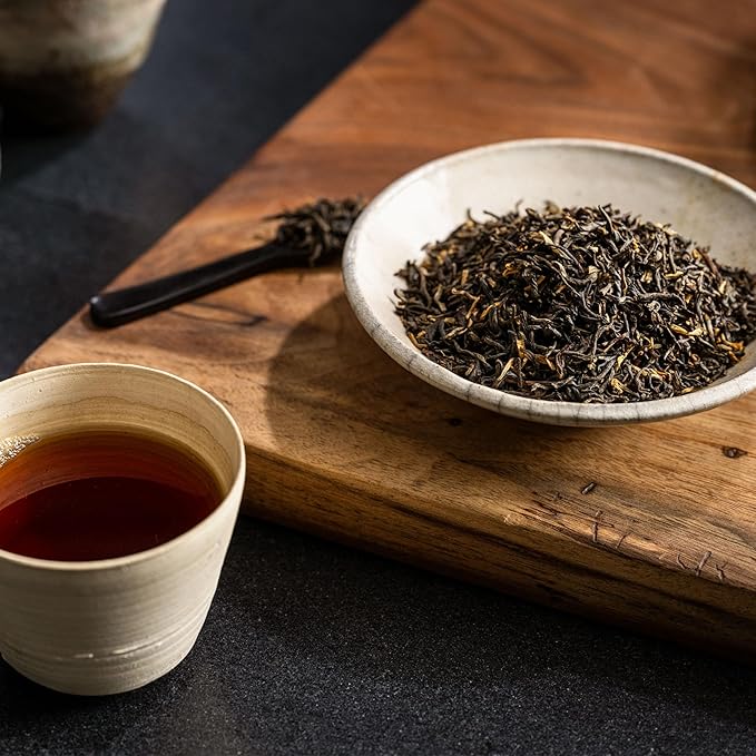 Rishi Tea Golden Yunnan Black Tea - Organic, Loose Leaf Tea, Smooth & Rich Ancient Chinese Tea, Energizing & Caffeinated - 16 Ounces, 56+ Servings - Bloomnest