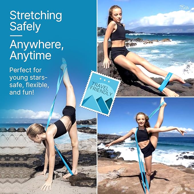 Premium Stretch Bands for Dancers - Flexibility & Ballet Stretching Band, Dance Equipment for Splits & Strength, Ideal Gifts for Ballet, Gymnastics, Cheerleading, Yoga and Pilates Training Stuff - Bloomnest
