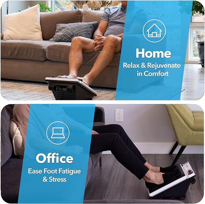 MedMassager Foot Massager Plus | Deep Tissue Massage Therapy, at-Home Massager, Dual Speed, Portable & Compact, Fast Relief from Neuropathy, Improves Blood Circulation MMF07